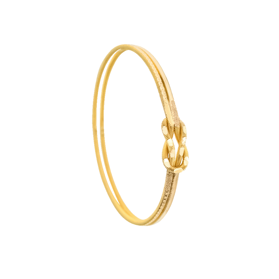 22 Ayar Düğüm Model Simli Altın Bilezik 25 Gr