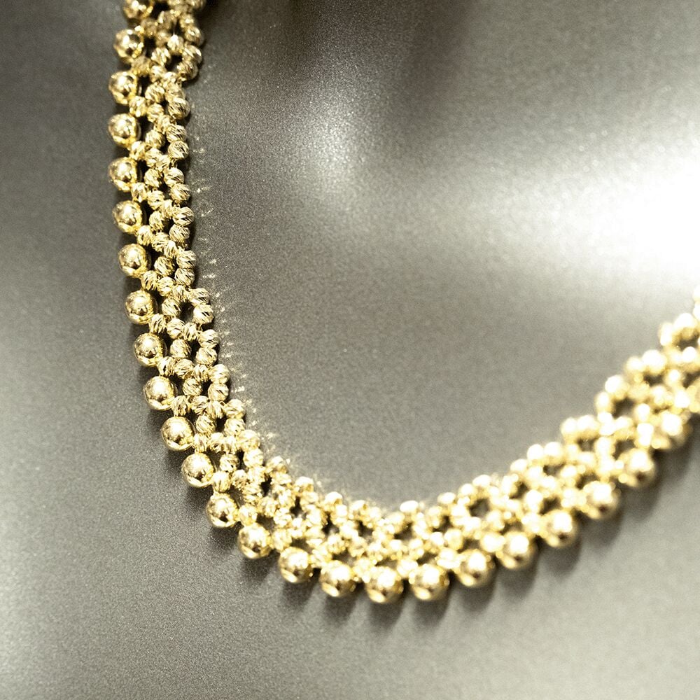 14 Ayar Daire Toplu Sıralı Altın Gerdanlık