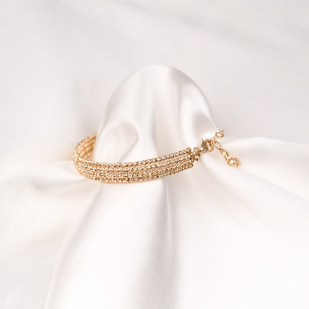 14 Ayar Gold Dorika Toplu Altın Bileklik