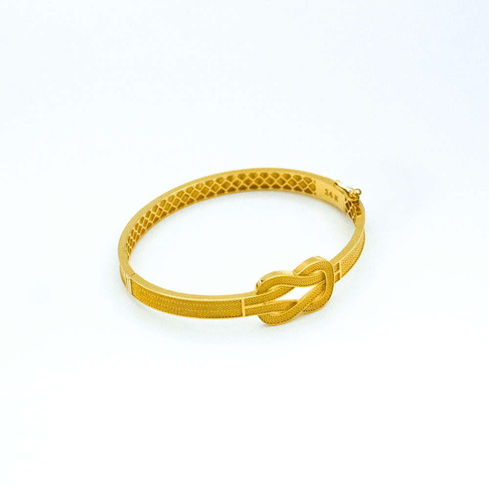 14 Ayar Özgür Işıltı Kelepçe Altın Bileklik