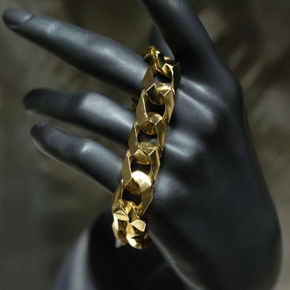 14 Ayar Gece Işıltı Altın Bileklik