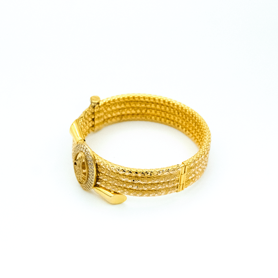 14 Ayar Rüzgarın Işıltısı Kelepçe Altın Bileklik