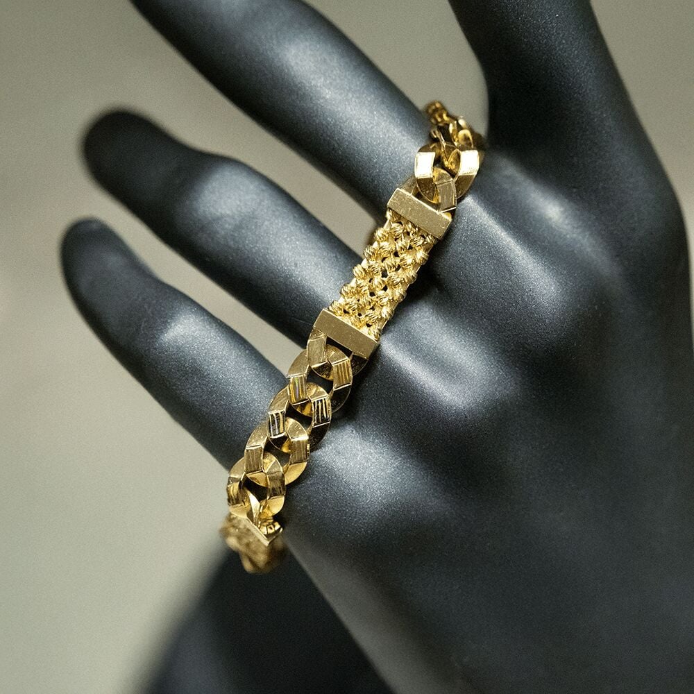 14 Ayar Zarif İz Altın Bileklik