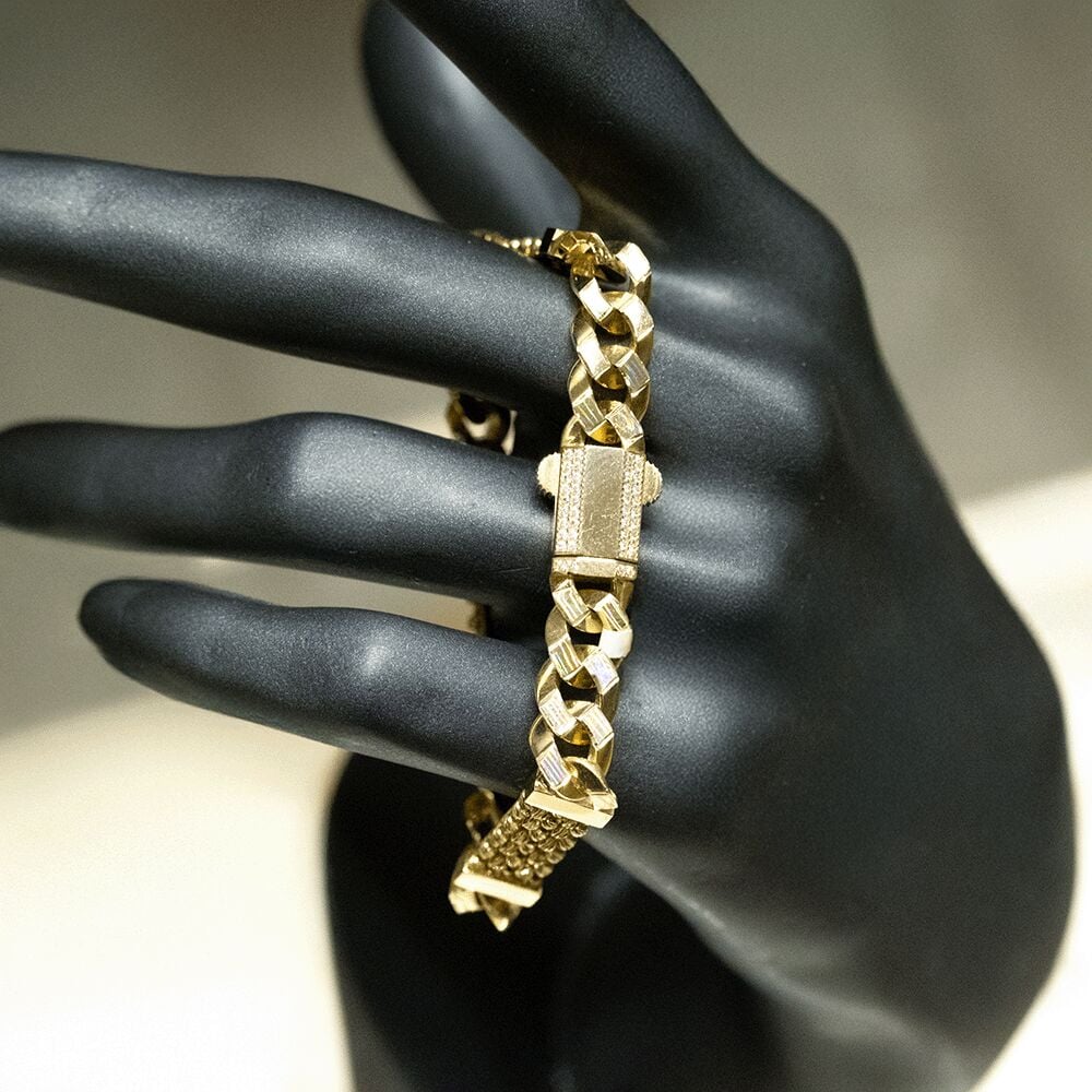 14 Ayar Zarif İz Altın Bileklik