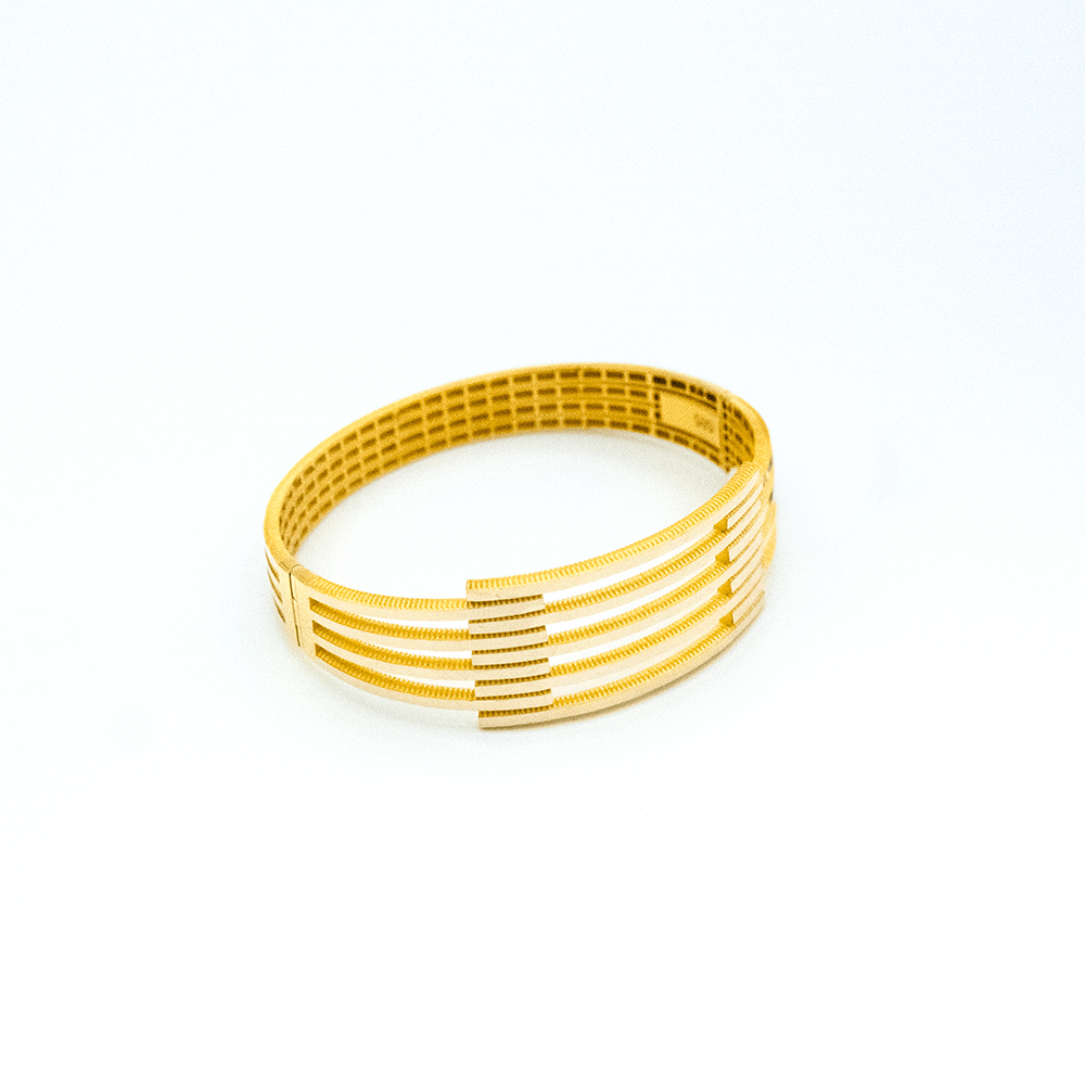 14 Ayar Zümrüt Rüyası Kelepçe Altın Bileklik