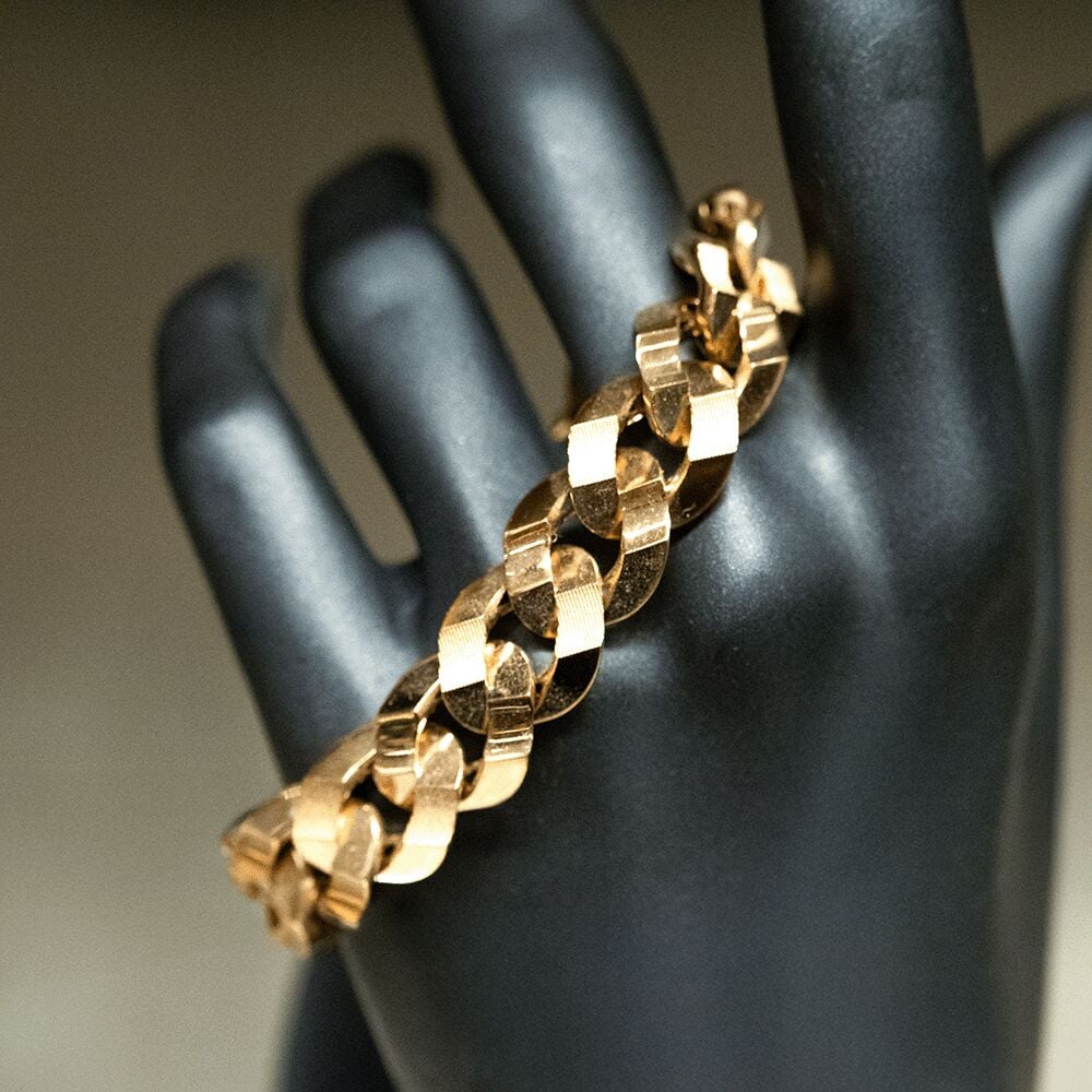 14 Ayar Asil Zincir Altın Bileklik