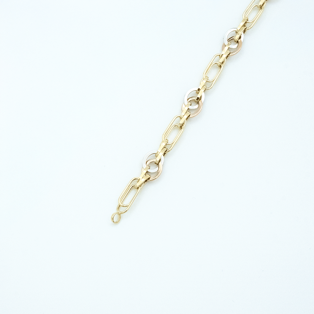 14 Ayar Çift Zincirli Altın Bileklik