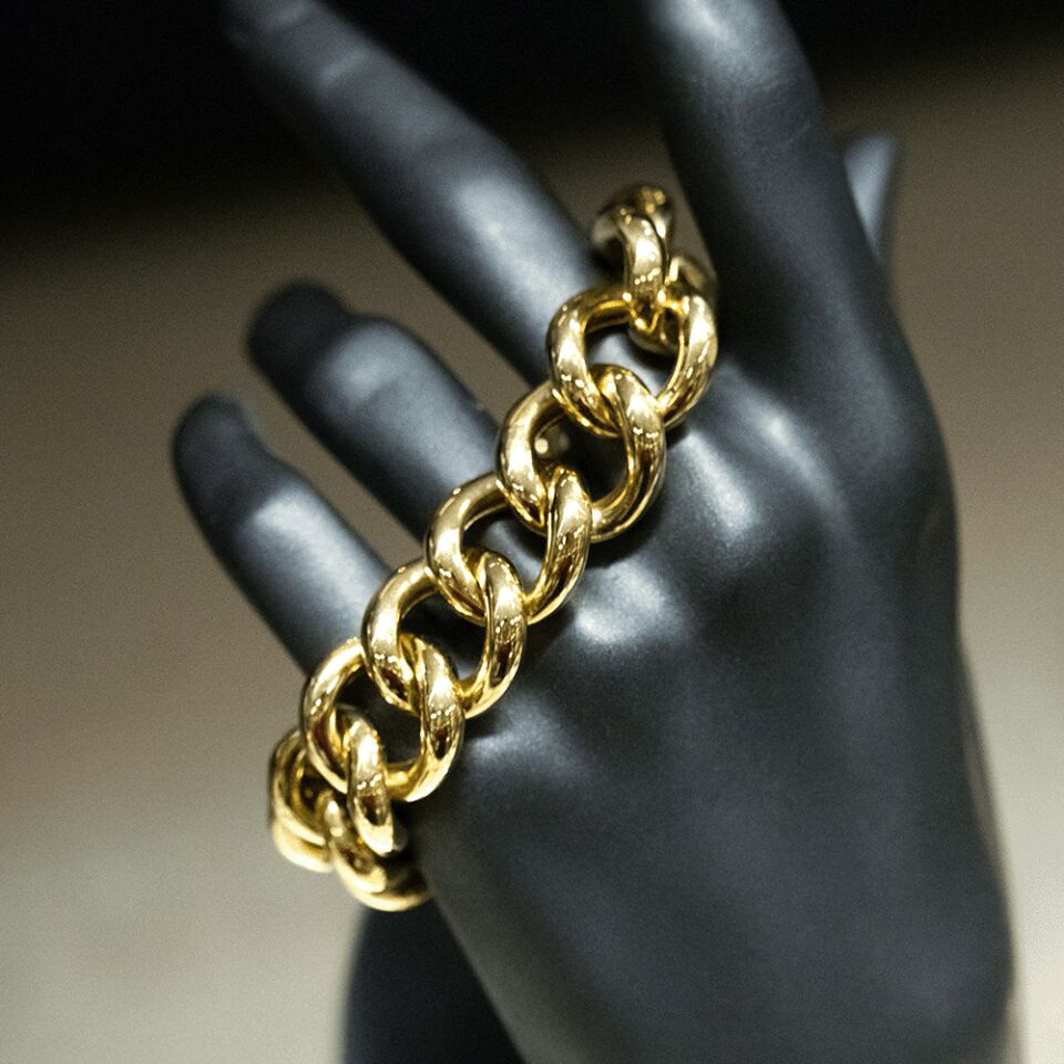 14 Ayar Yüce Hat Altın Bileklik