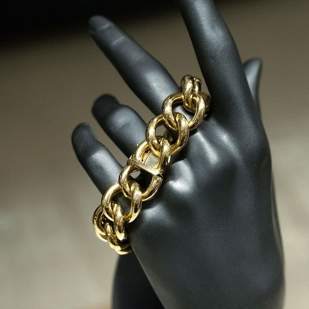 14 Ayar Yüce Hat Altın Bileklik