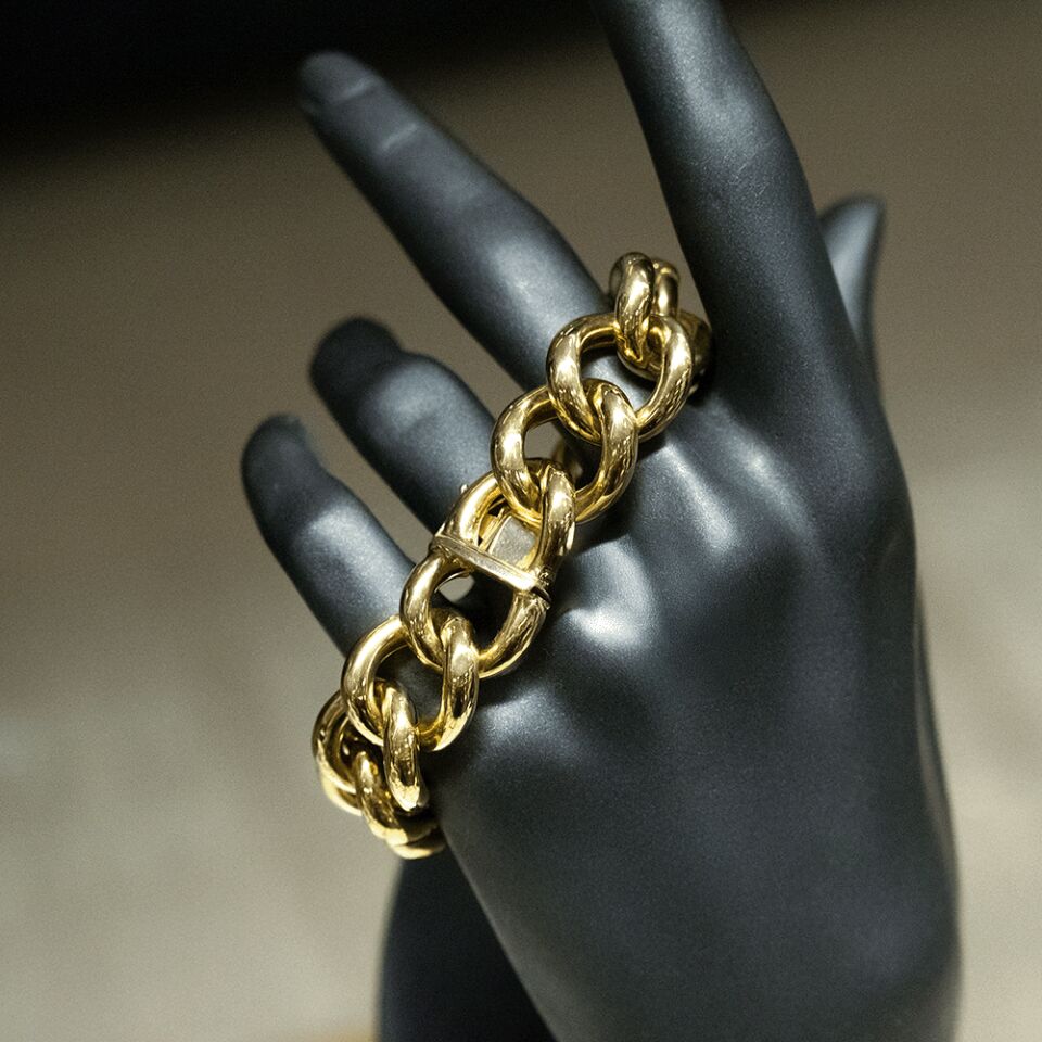 14 Ayar Yüce Hat Altın Bileklik