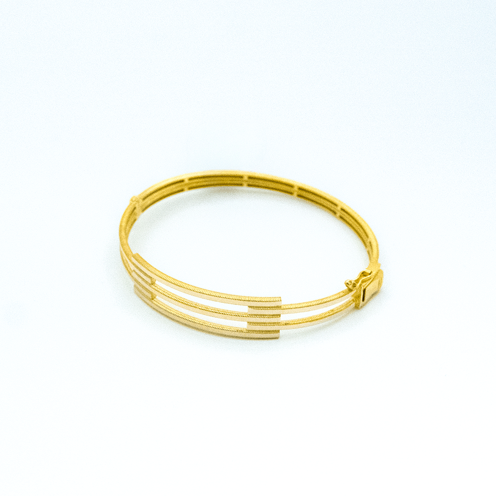 14 Ayar Sonsuz Işıltı Kelepçe Altın Bileklik