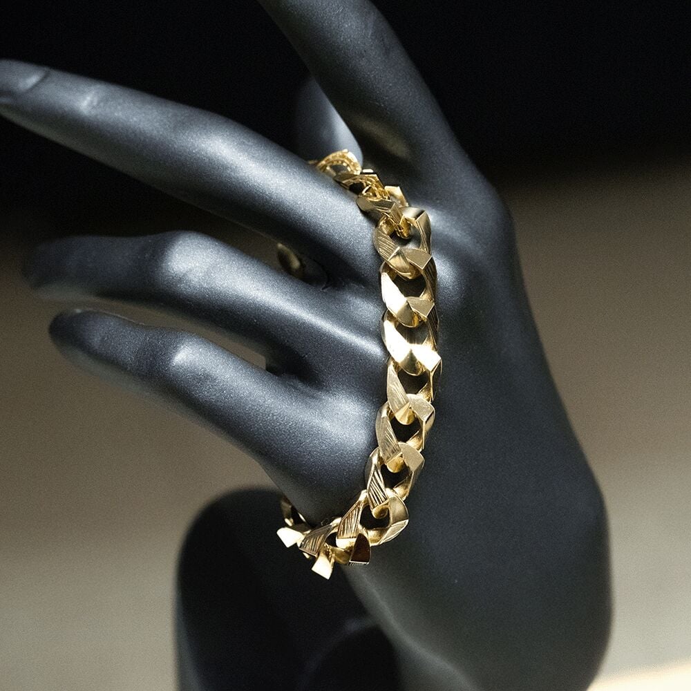 14 Ayar Zafer İzleri Altın Bileklik