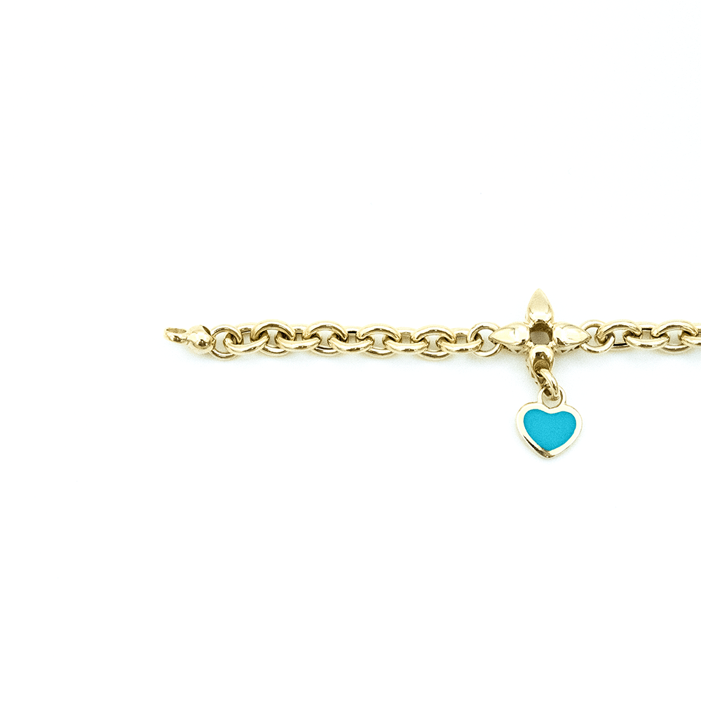 14 Ayar Işıltı Dansı Altın Bileklik