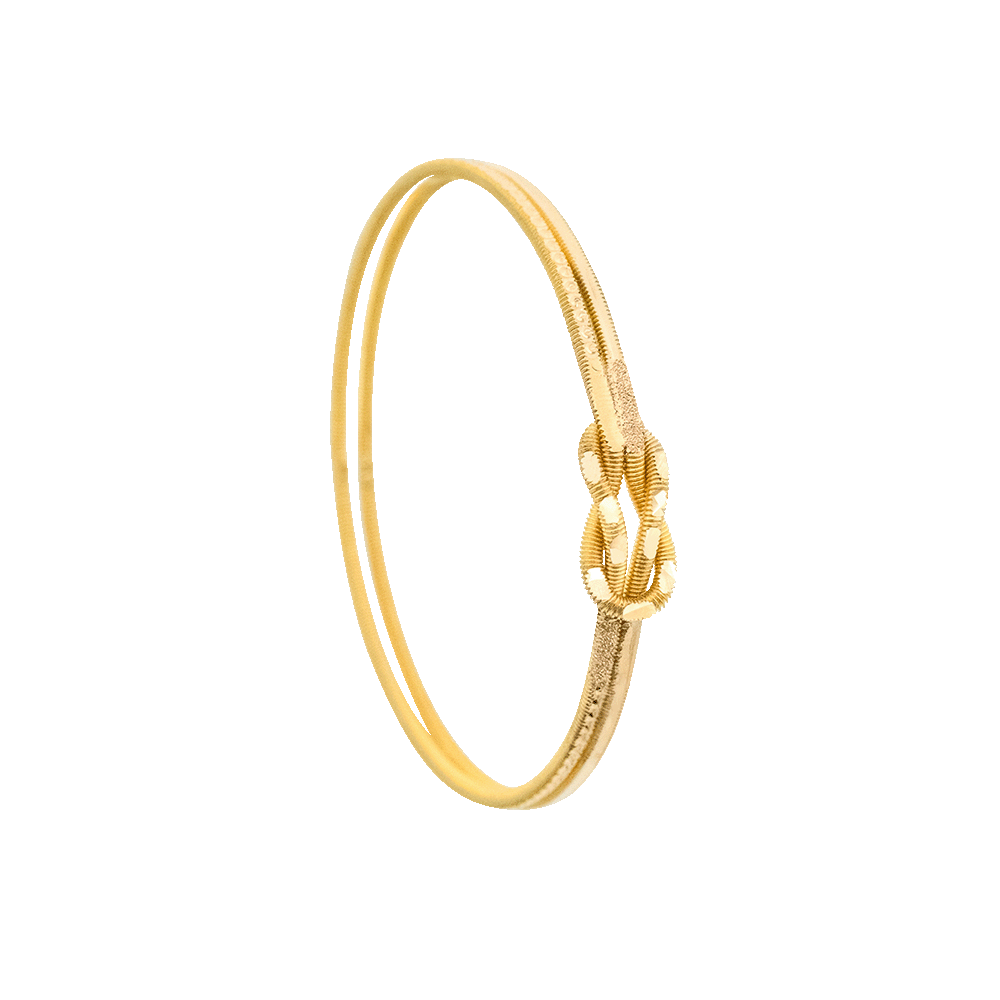 22 Ayar Düğüm Model Simli Altın Bilezik 25 Gr