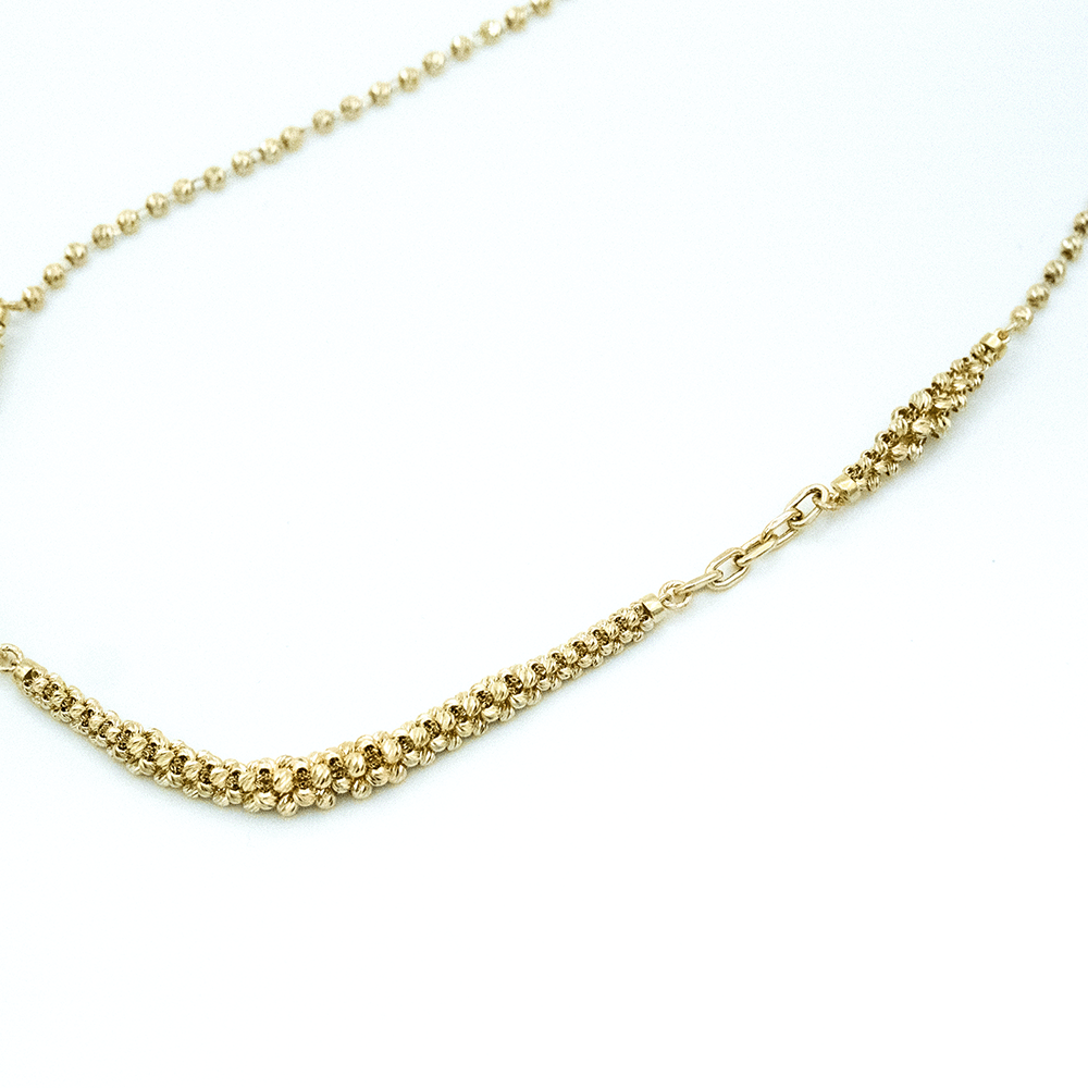 14 Ayar Gizemli Bahar Altın Kolye