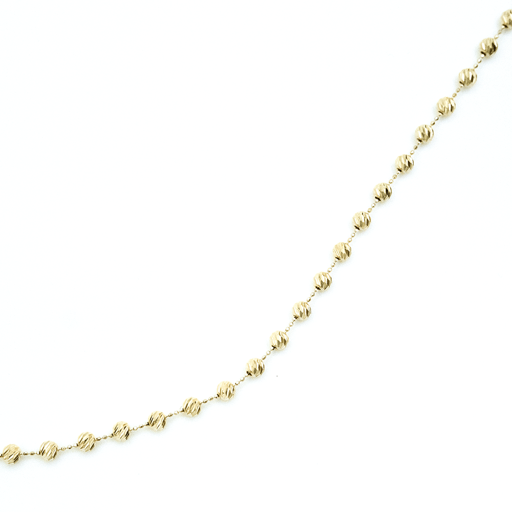 14 Ayar Parlak Anı Altın Kolye