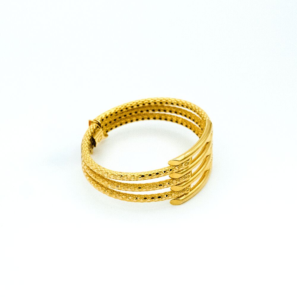 14 Ayar Gece Ruhu Kelepçe Altın Bileklik