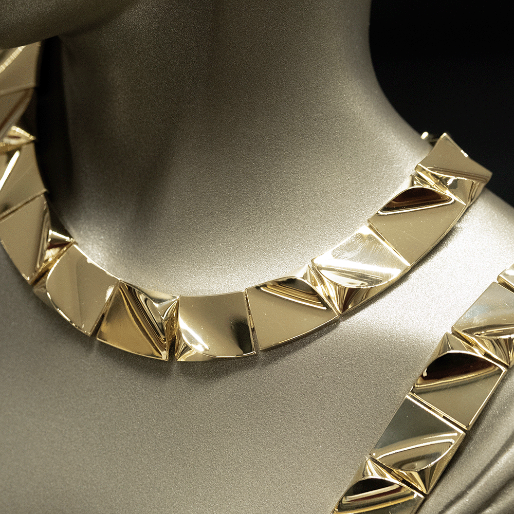 14 Ayar Zaman Akışı Altın Gerdanlık Seti