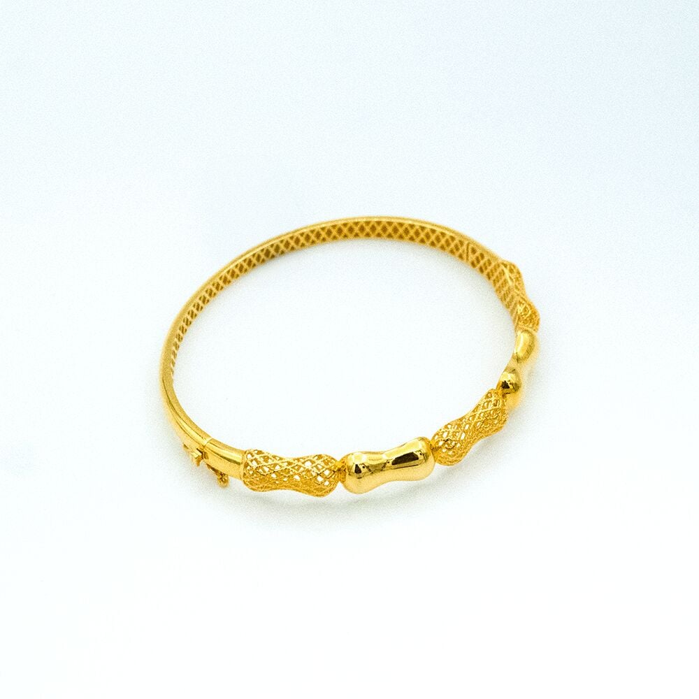 14 Ayar Mavi Ufuk Kelepçe Altın Bileklik