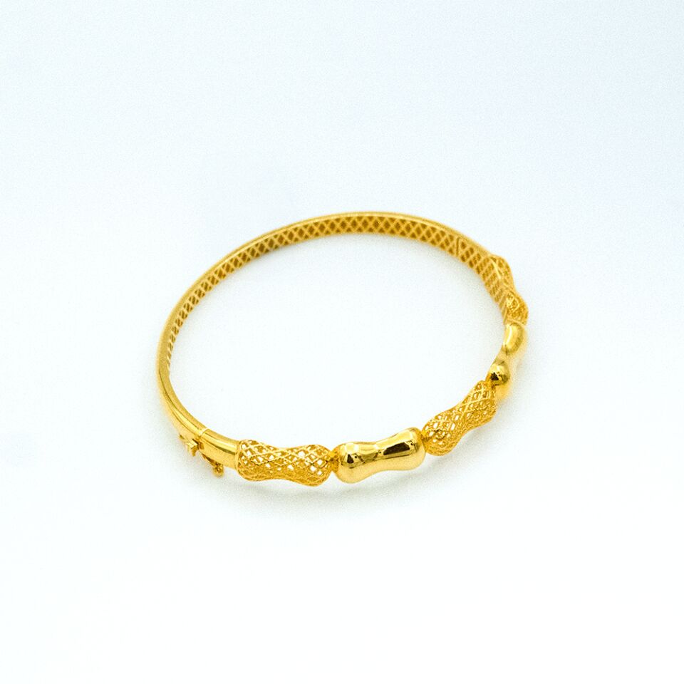 14 Ayar Mavi Ufuk Kelepçe Altın Bileklik