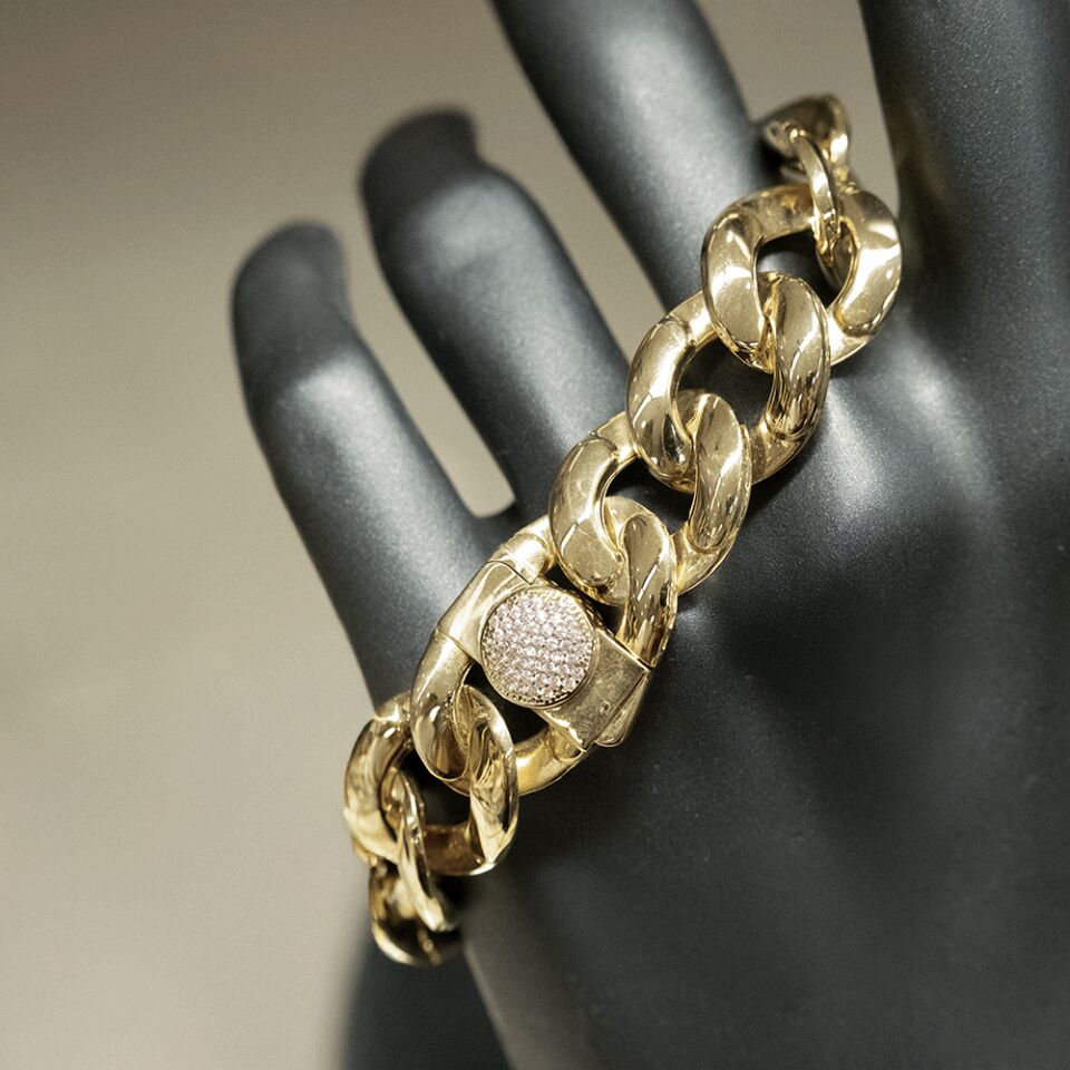 14 Ayar Solgun Şafak Altın Bileklik