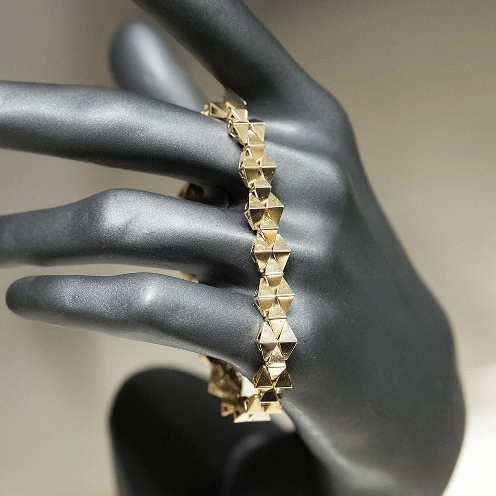 14 Ayar Kıvılcım Gölgesi Altın Bileklik