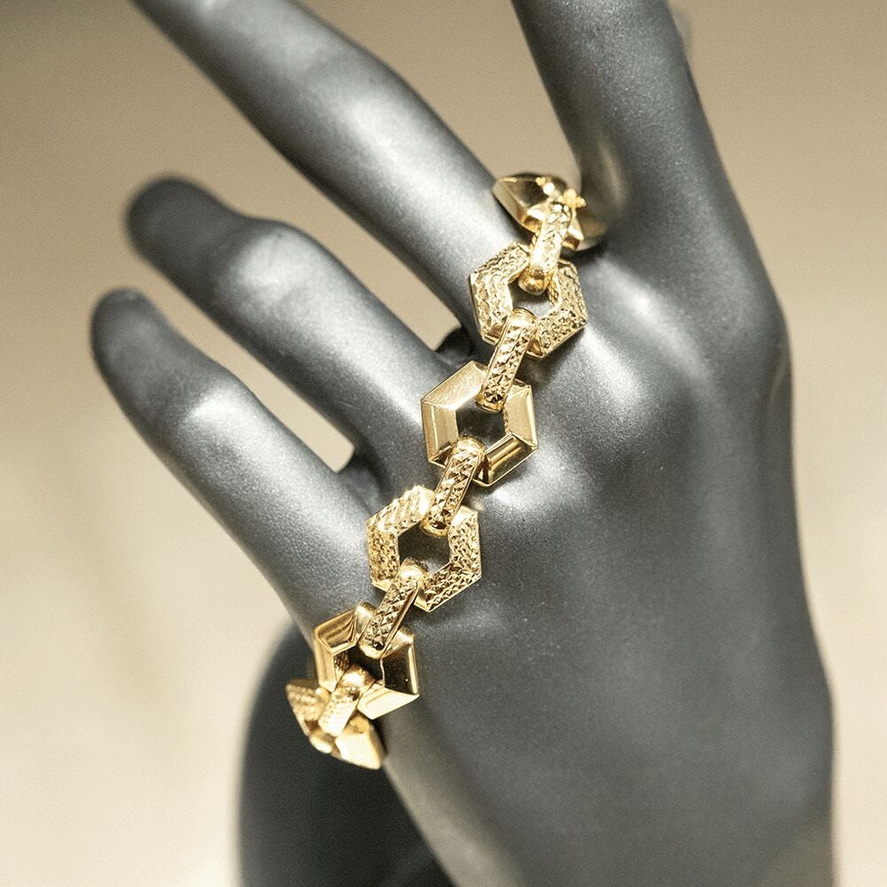 14 Ayar Yalın Akşam Altın Bileklik