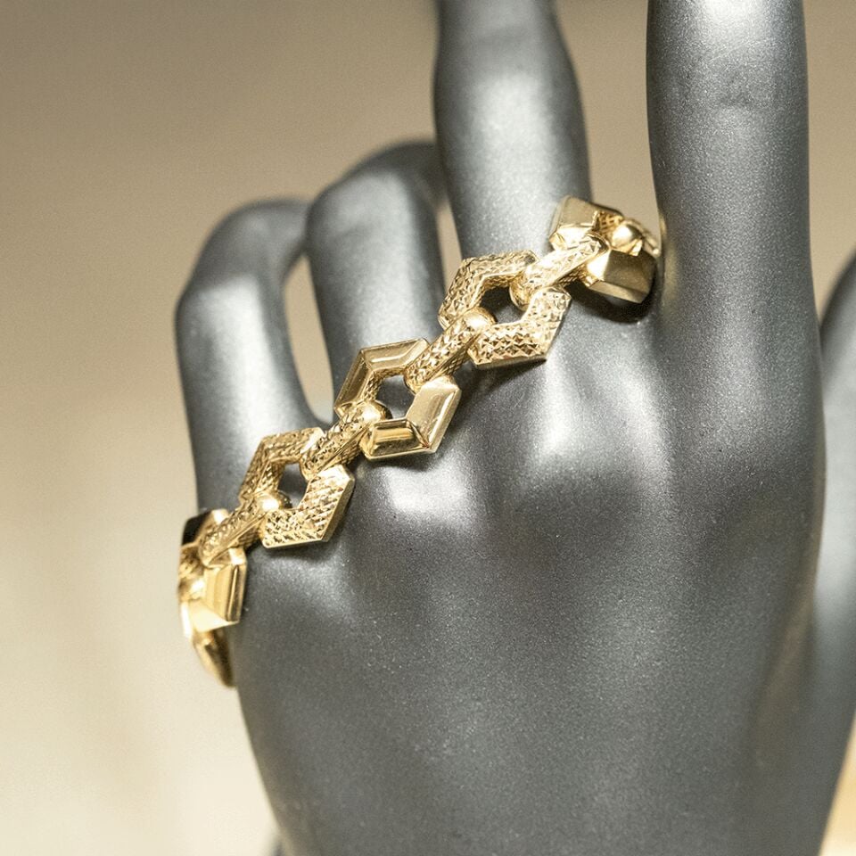 14 Ayar Yalın Akşam Altın Bileklik