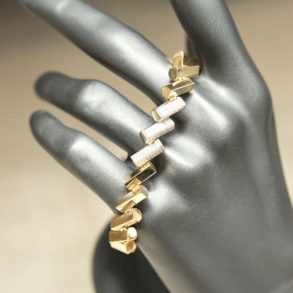 14 Ayar Ayaz Işıltı Altın Bileklik