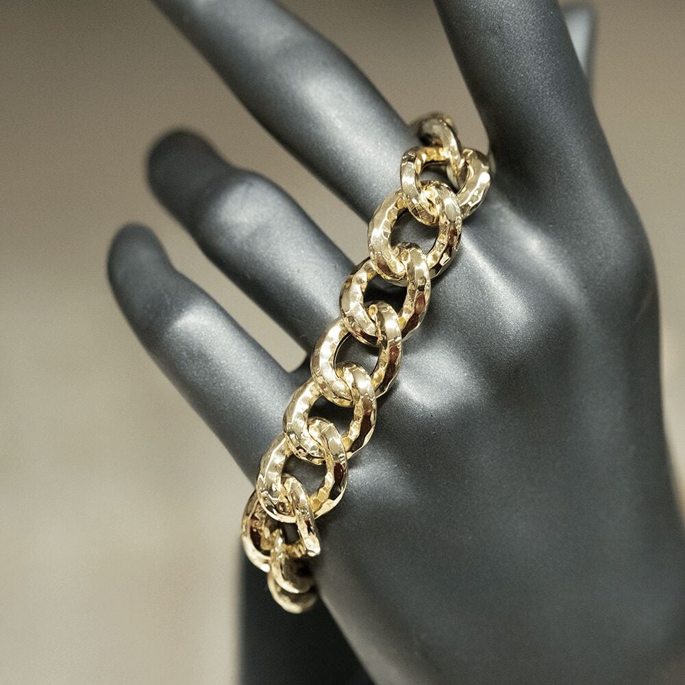 14 Ayar Yankı İzleri Altın Bileklik