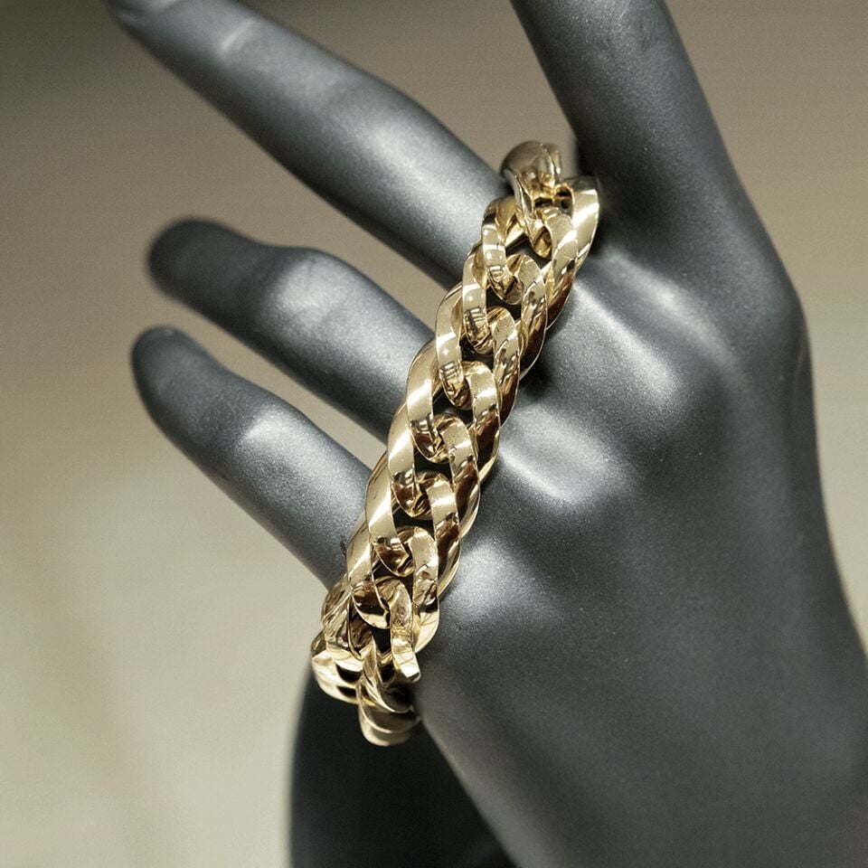 14 Ayar Gece Harmanı Altın Bileklik