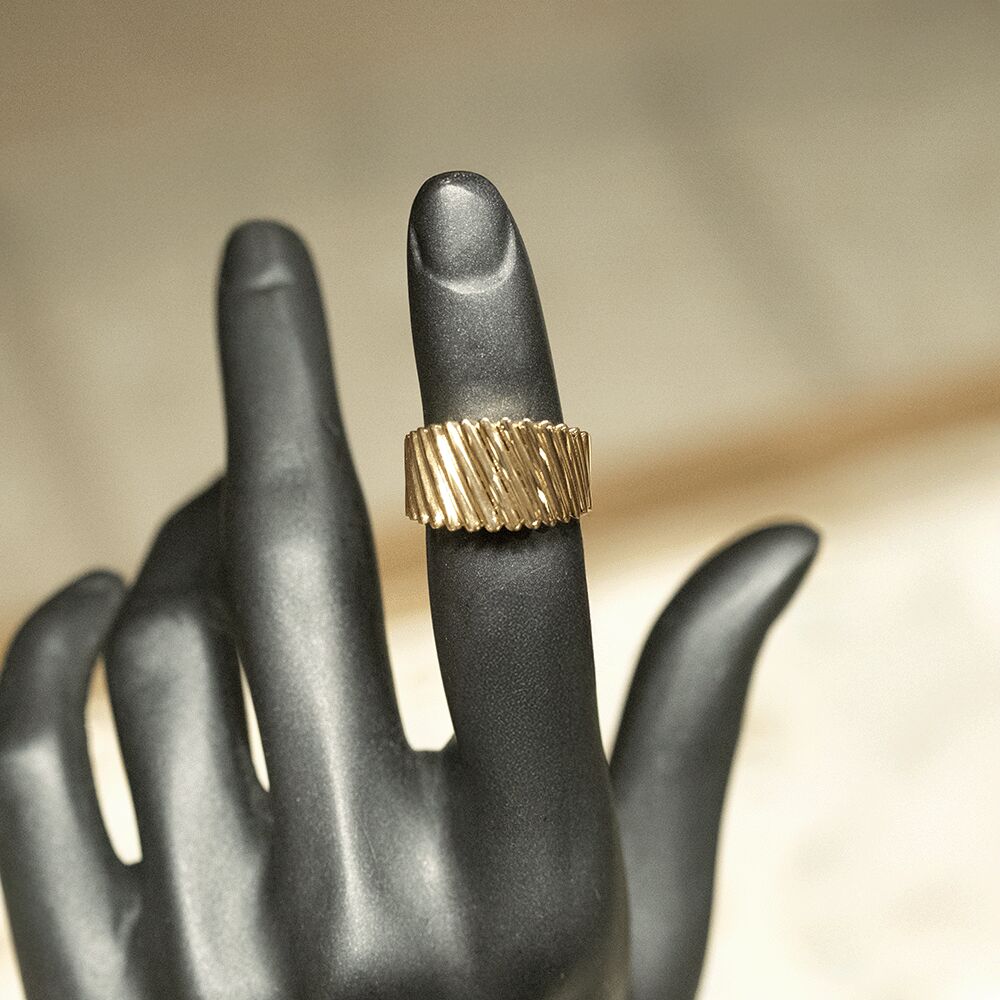 14 Ayar Özlem Kokusı Altın Yüzük