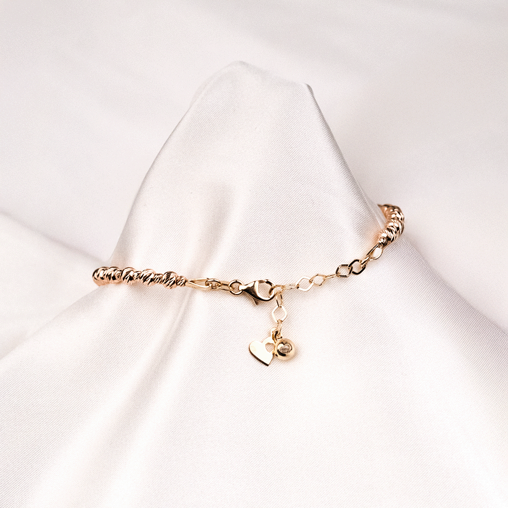 14 Ayar Dorikalı Sıralı Altın Bileklik