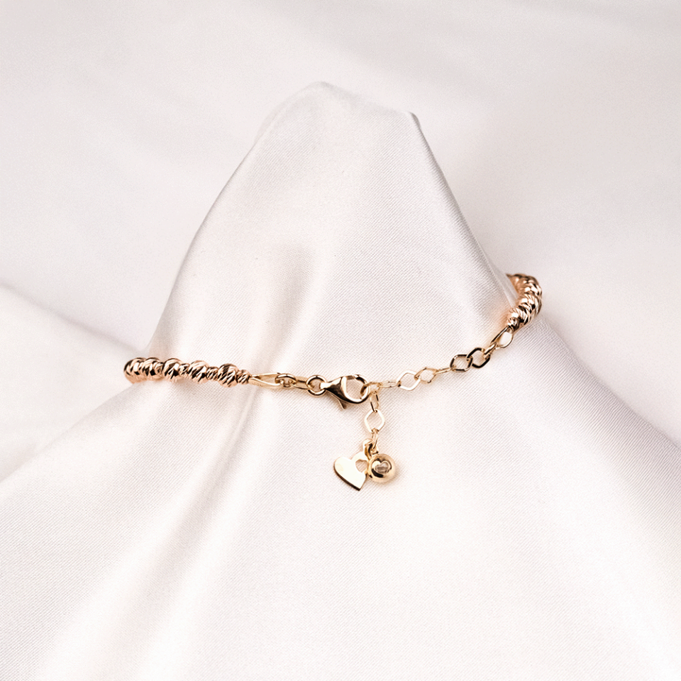 14 Ayar Dorikalı Sıralı Altın Bileklik