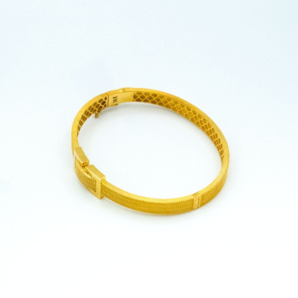 14 Ayar Tokalı Harmoni Kelepçe Altın Bileklik