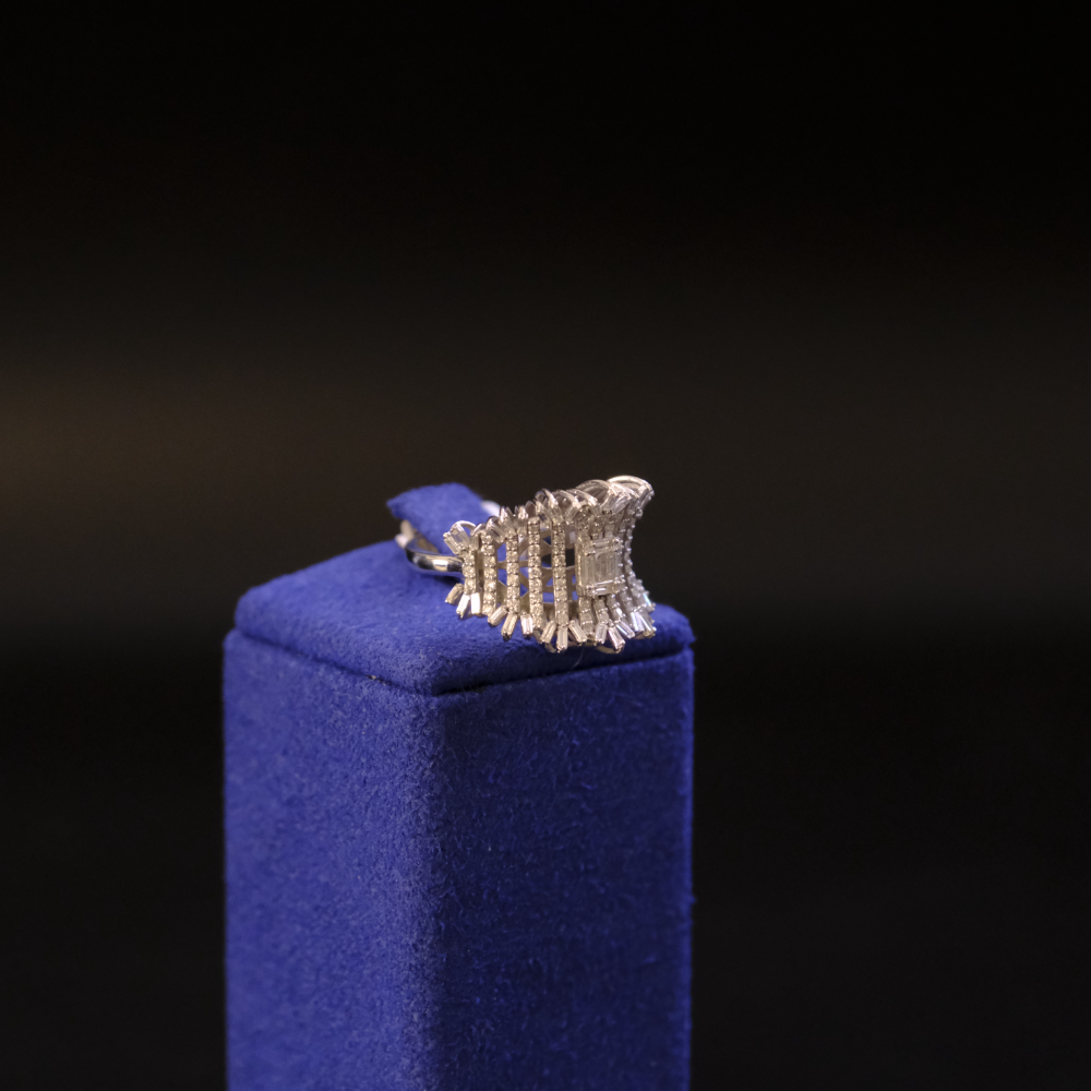 14 Ayar Kafes Model Pırlanta Yüzük