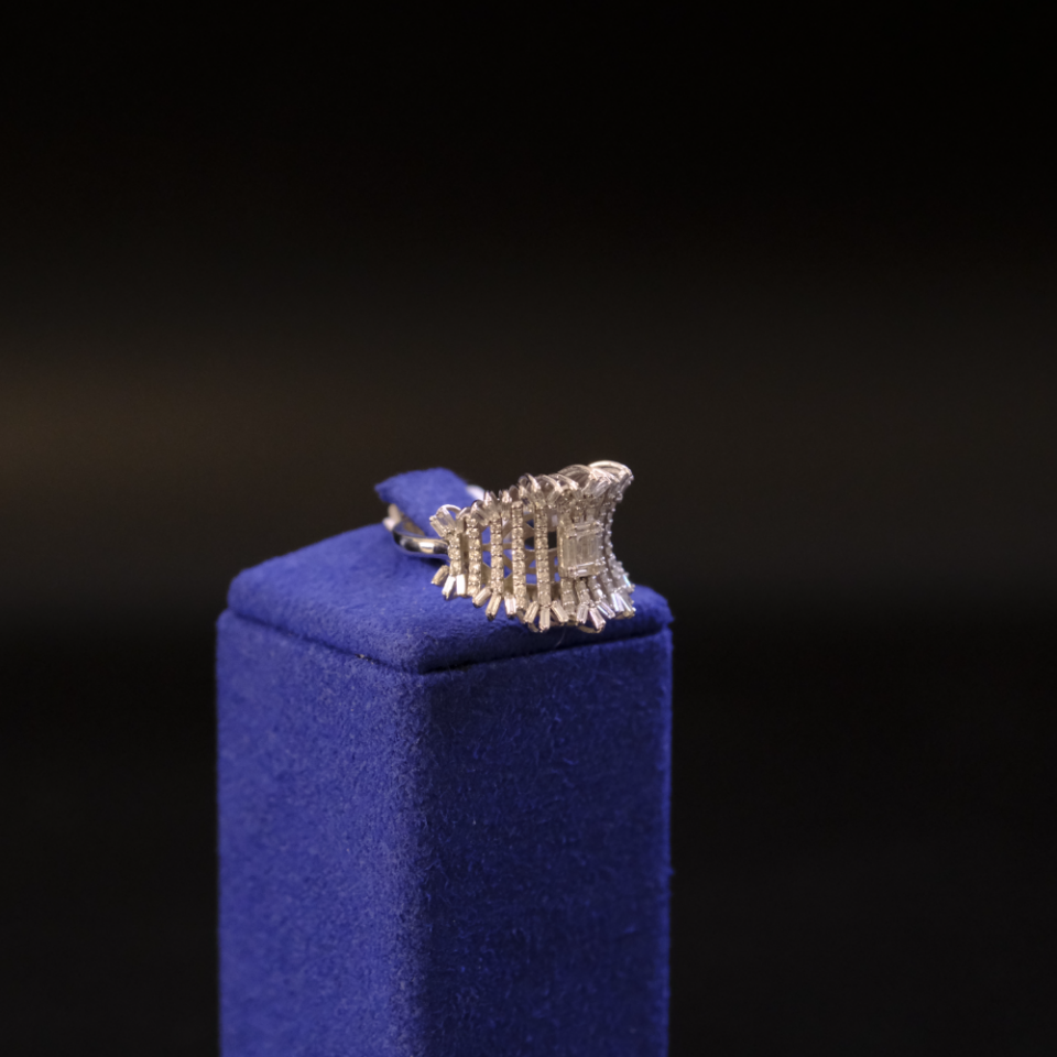 14 Ayar Kafes Model Pırlanta Yüzük