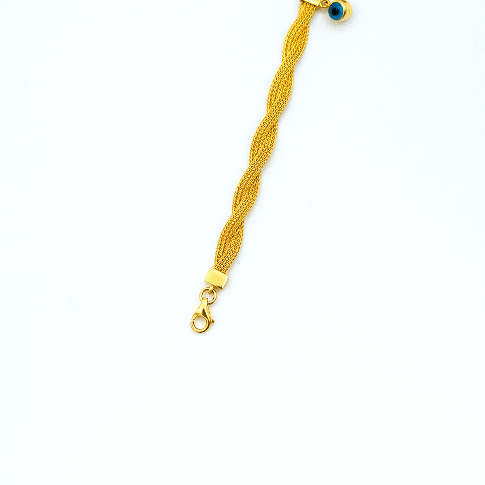 14 Ayar Çifte Sarmal Örgü Zincir Altın Bileklik