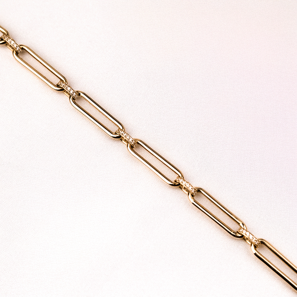 14 Ayar Uzun Ataç Altın Bileklik