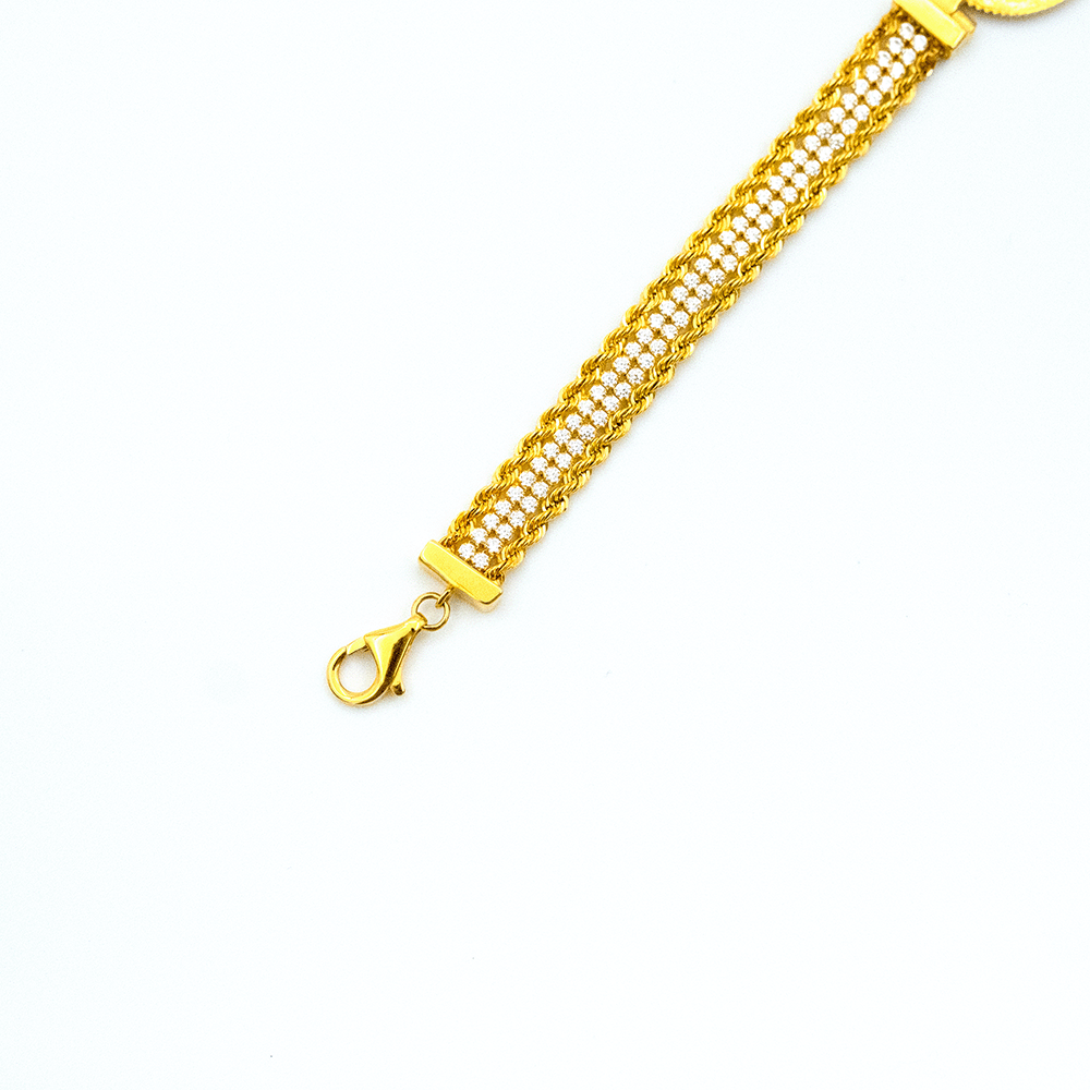 14 Ayar Sarmal Zincir Altın Bileklik