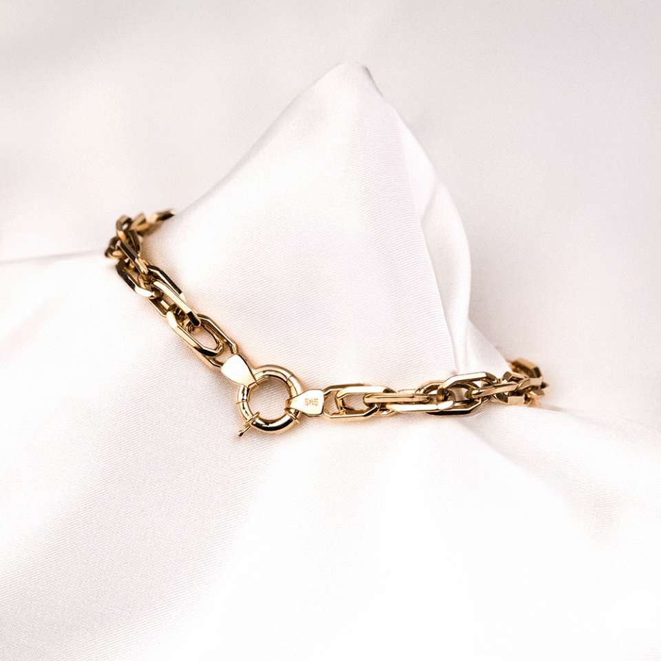 14 Ayar Ataç Altın Bileklik