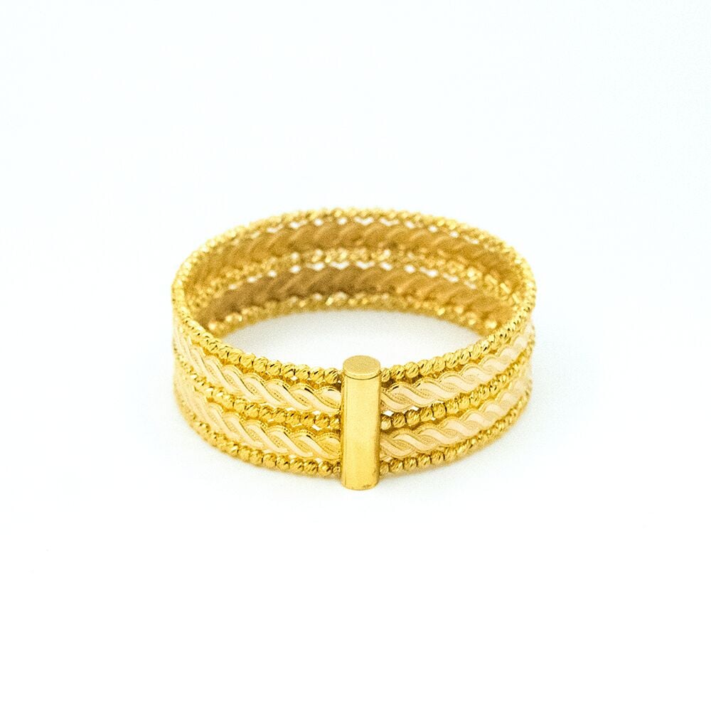 14 Ayar Sırlı Gölge Altın Bileklik