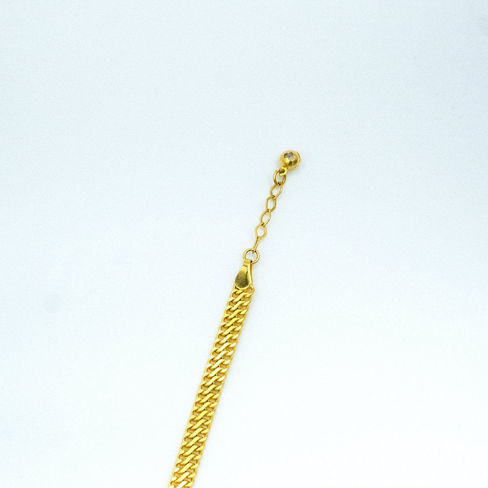 14 Ayar Sarmal Detaylı Altın Bileklik