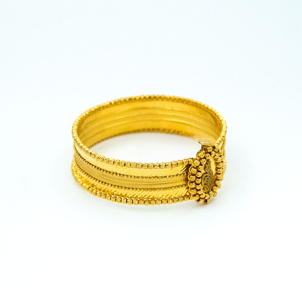 14 Ayar Mor Alev Altın Bileklik