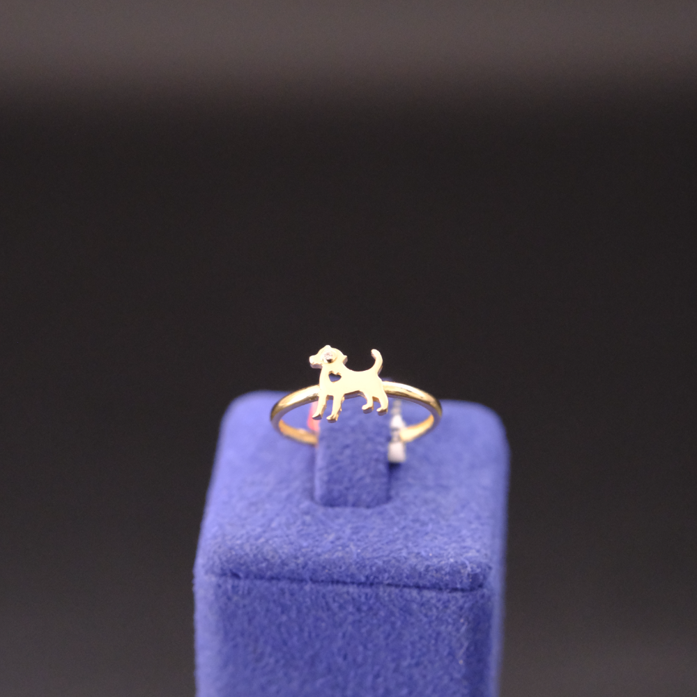 14 Ayar Hayvan Figürlü Altın Yüzük