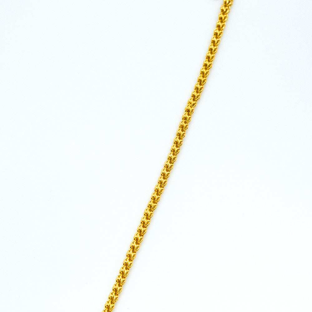 14 Ayar Zincir Sıralı Toplu Altın Bileklik