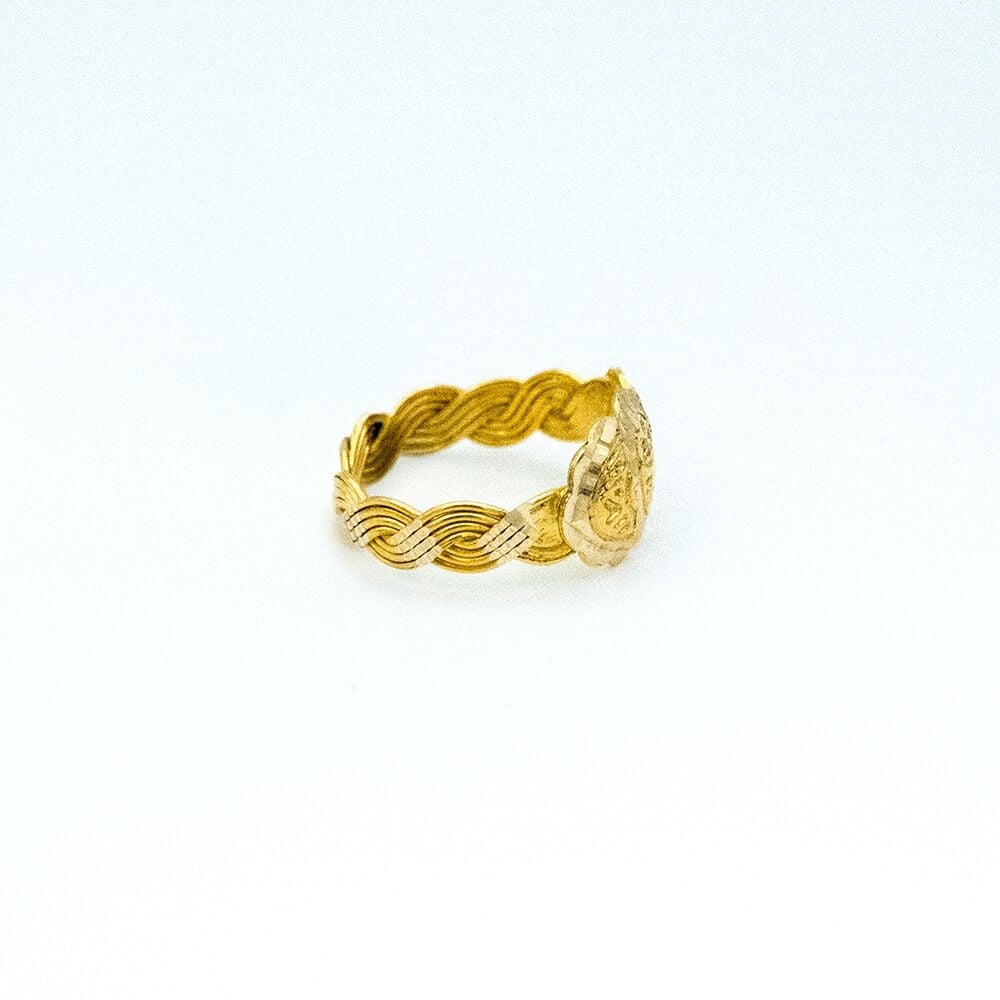 14 Ayar Yankı Gölgesi Altın Yüzük