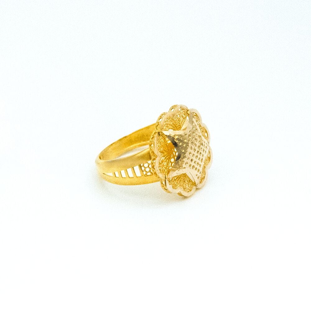 14 Ayar Dalgın Fısıltı Altın Yüzük