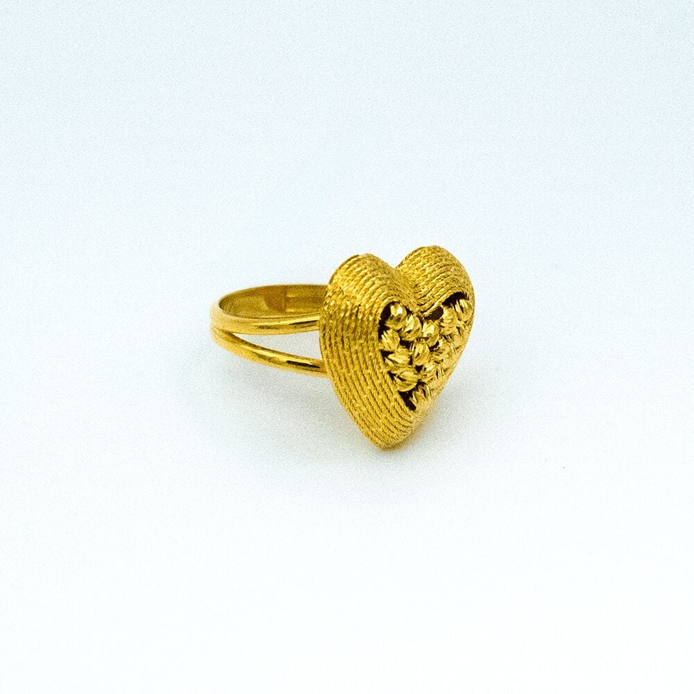 14 Ayar Saklı Düş Altın Yüzük