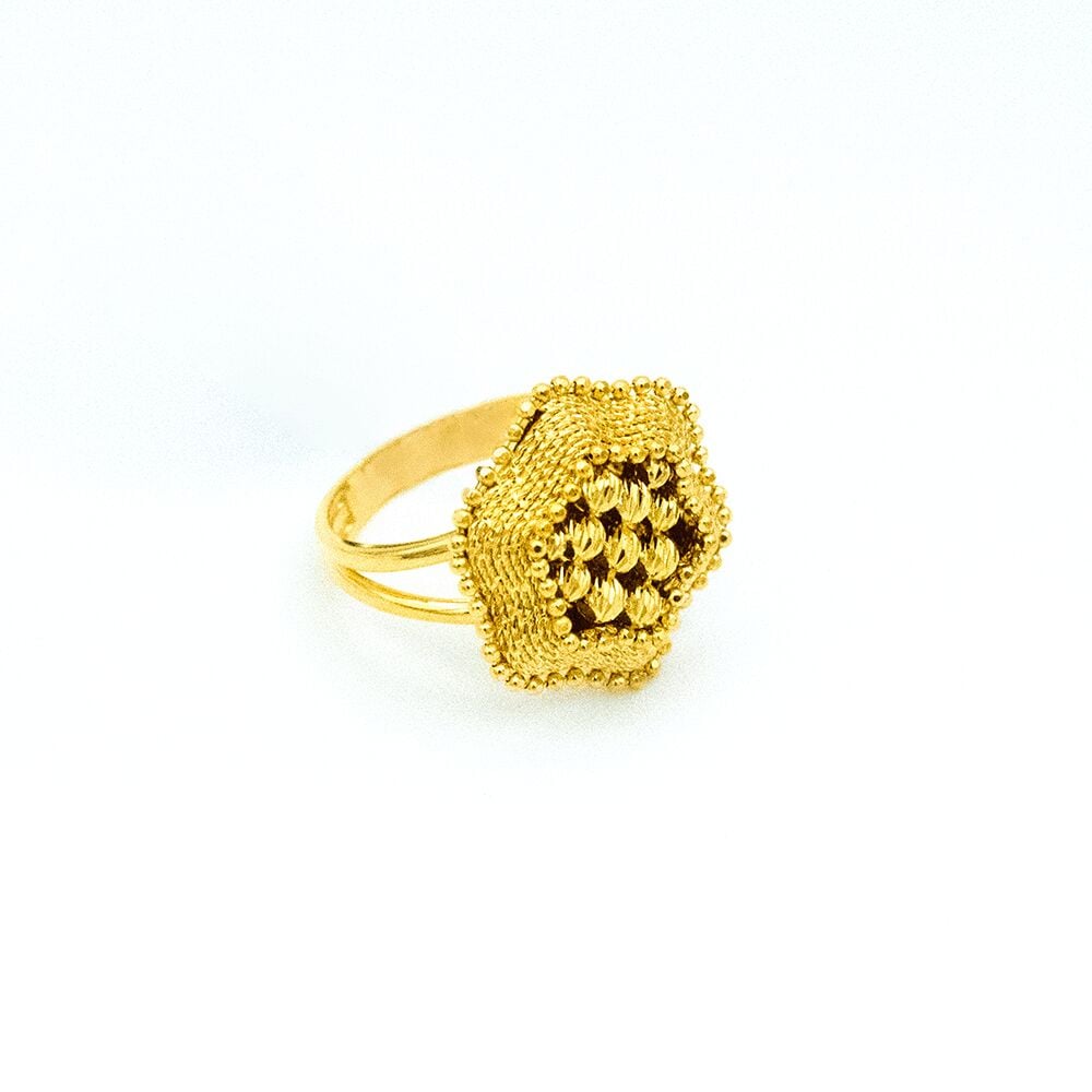 14 Ayar Serap Yankısı Altın Yüzük